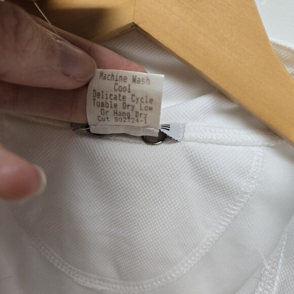 ROMFH Chill Factor Short Sleeve Show Shirt In White Size Medium Equestrian NWT - Picture 7 of 12